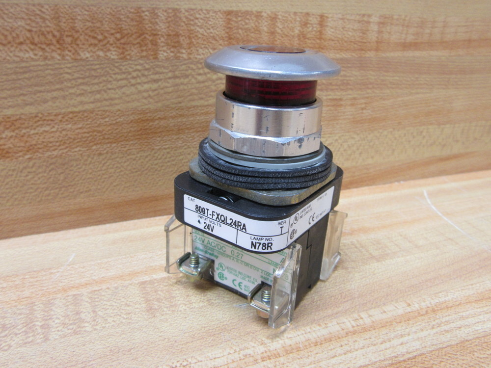 Allen Bradley 800T-FXQL24RA Button 800T-NL24 800T-XA