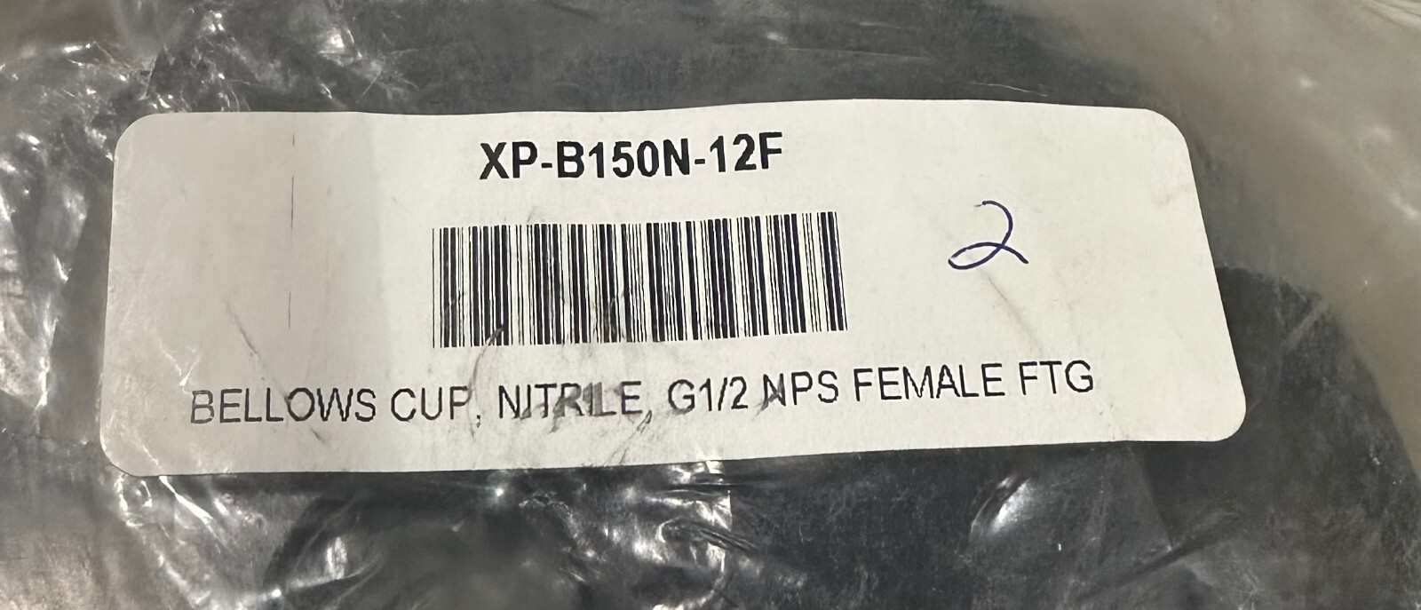 NEW EDCO XP-B150N-12F / XPB150N12F BELLOWS CUP NITRILE 150mm XP-B150 / XPB150