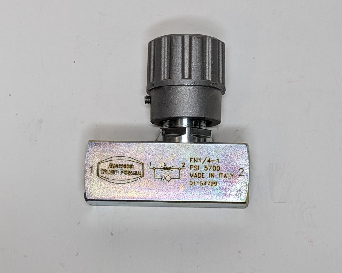 Anchor Fluid Power FN1/4-1 Carbon Steel Flow Control Valve 5700 MAX. PSI