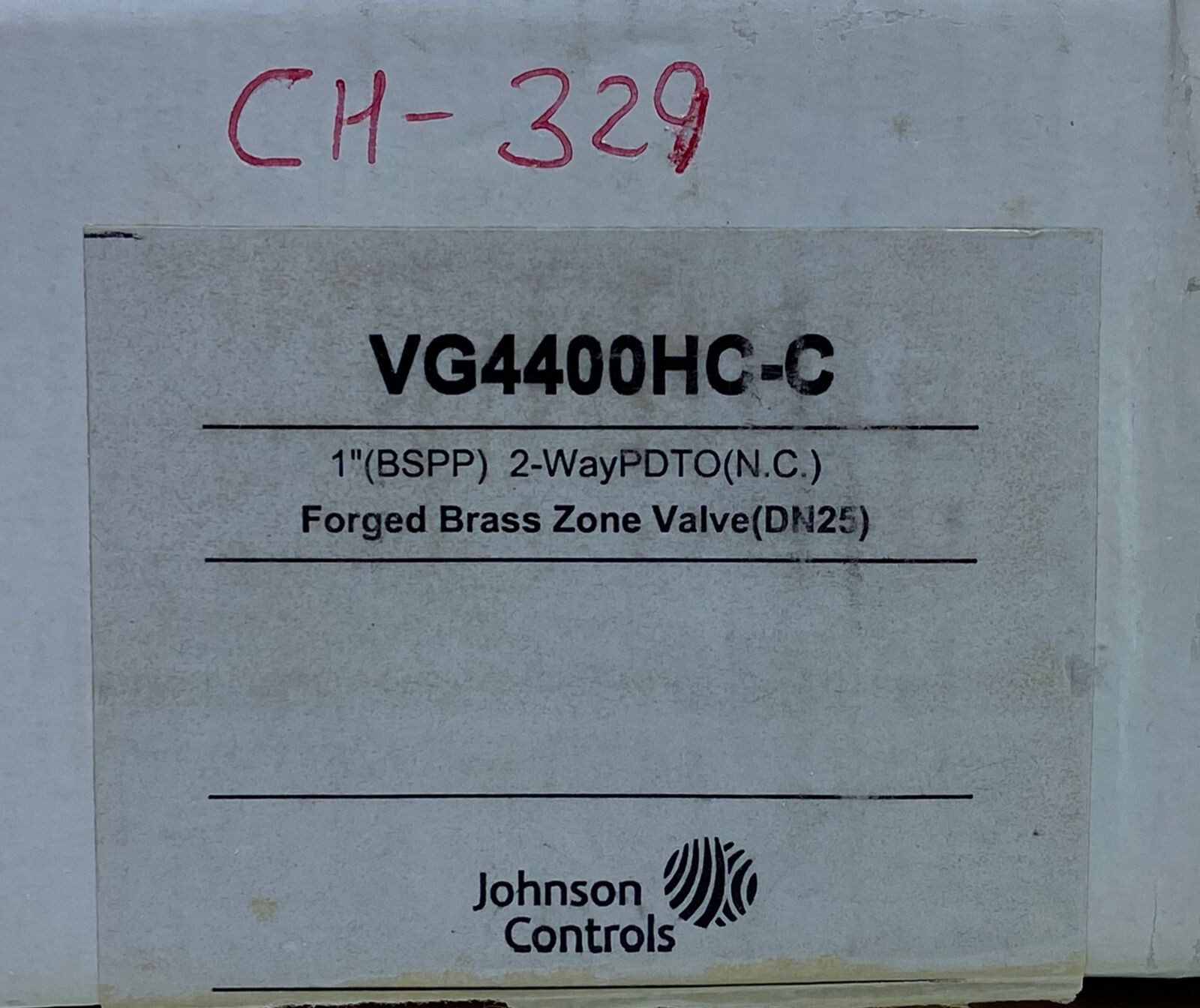 Johnson Controls VG4000 Series Electric Zone Valve VG4400HC-C , CH#329