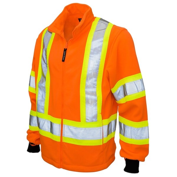 Tough Duck S41321 Men’s Hi-Vis 3-In-1 Safety Bomber Jacket, 300D Poly Oxford