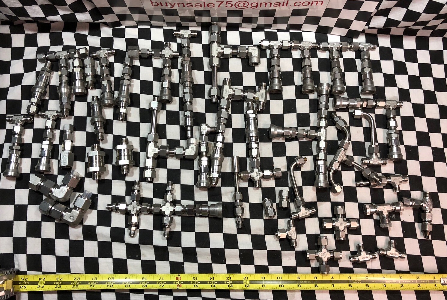 BIG LOT SWAGELOK QUICK CONNECT UNION PORT CROSS TEE ELBOW FILTER SS-QC4-S-400