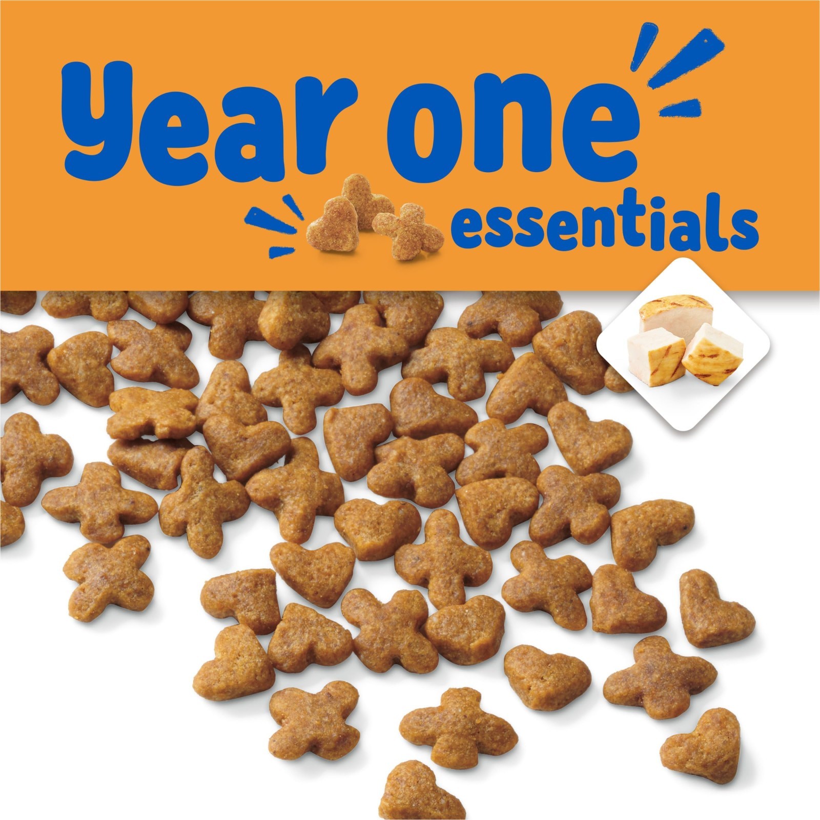 3PACK Purina Kitten Chow Year One Essentials with Real Chicken High-Protein,14lb