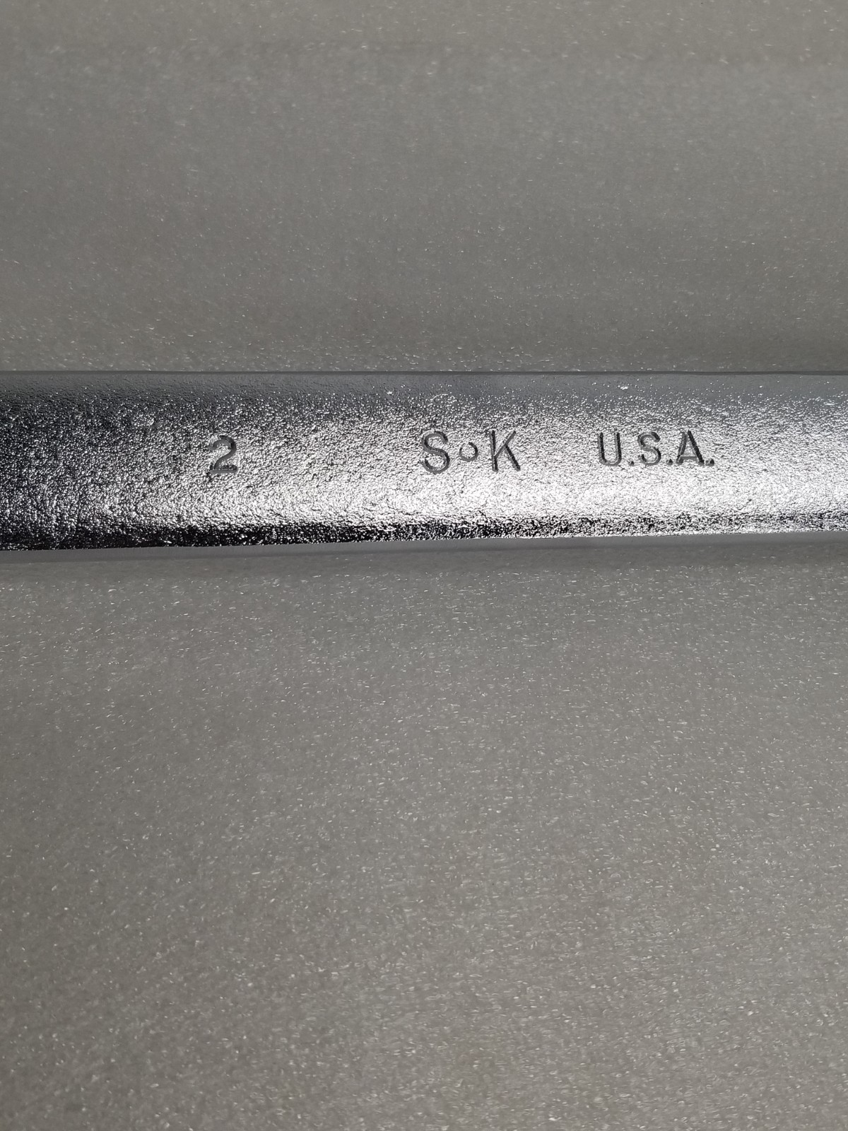 S-K Tools C64 Combination Wrench 2-inch SurGrip 12-Point 25.5″-OAL Made in USA