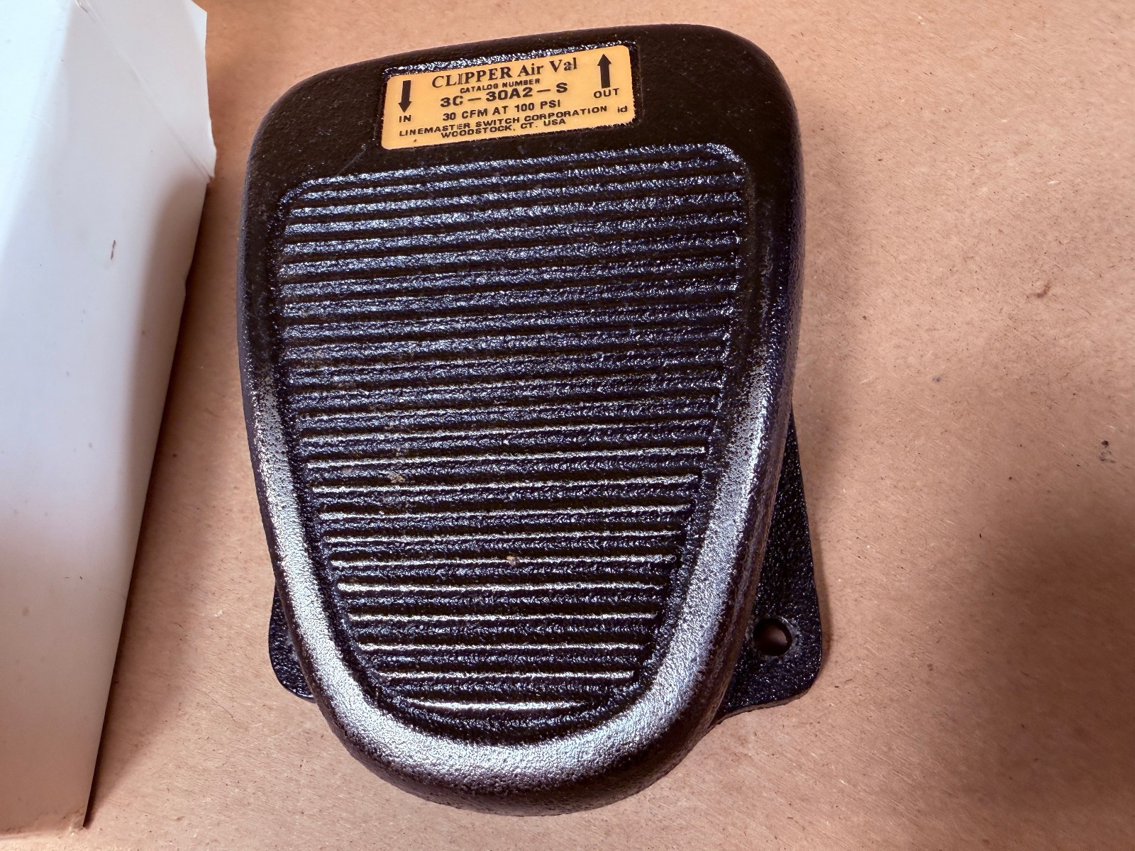 LINEMASTER 3C-30A2-S CLIPPER AIR VAL FOOT PEDAL w/ Box – FREE SHIPPING