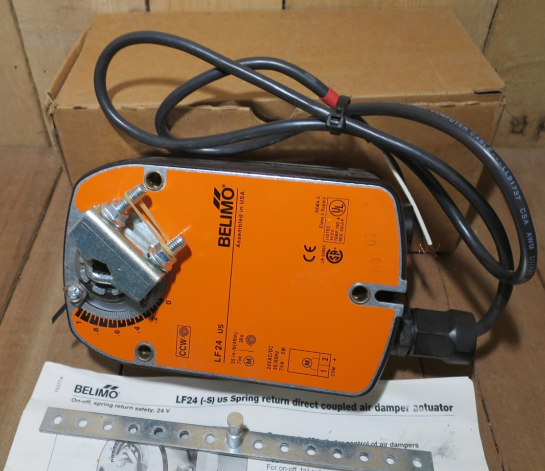 Belimo Spring Return Actuator 2-10VDC Control Input 24VAC/DC 50/60Hz LF24 US NOS