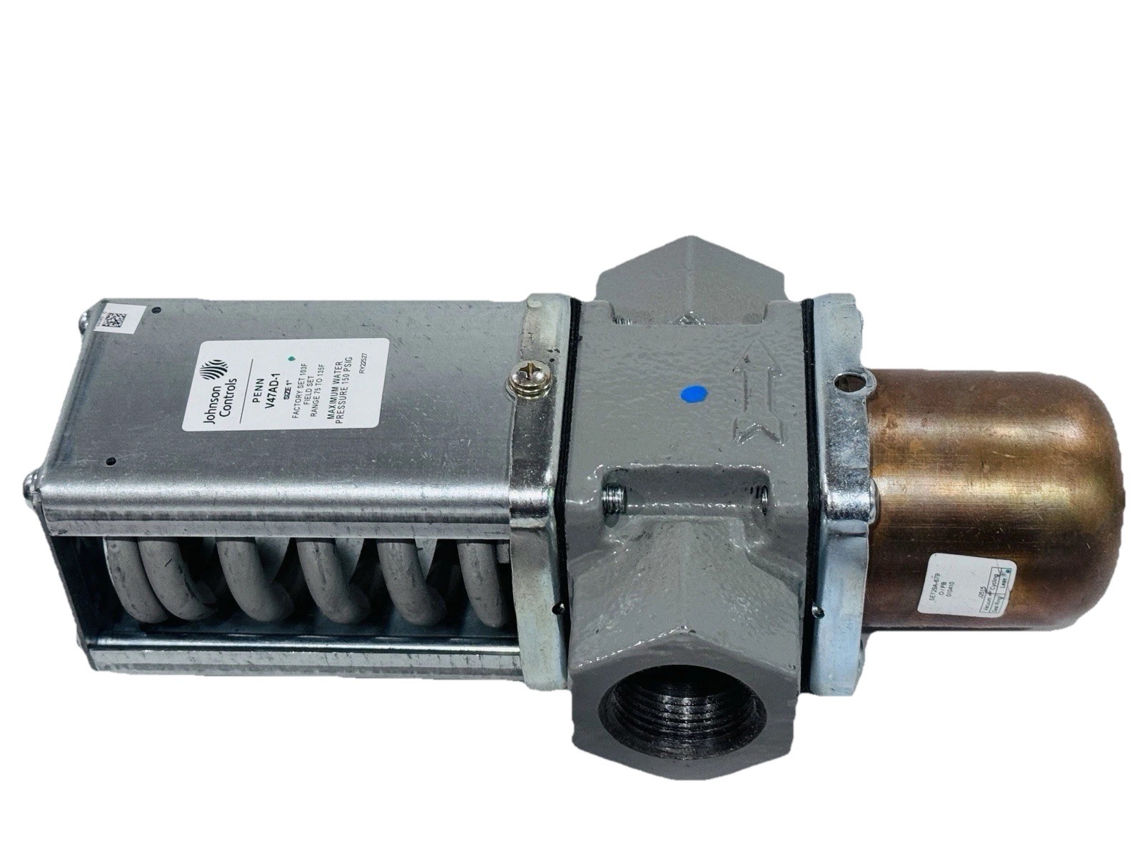 Johnson Controls V47AD-1C, 1″ Temperature Actuated Modulating Valve, 75-135 DEG