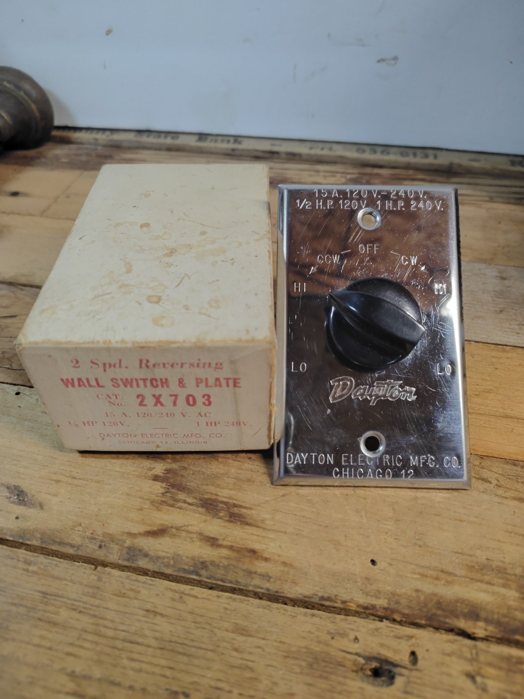 Dayton Speed Control, Adjustable Hi/low Rotary Clockwise/counter Clockwise Nos