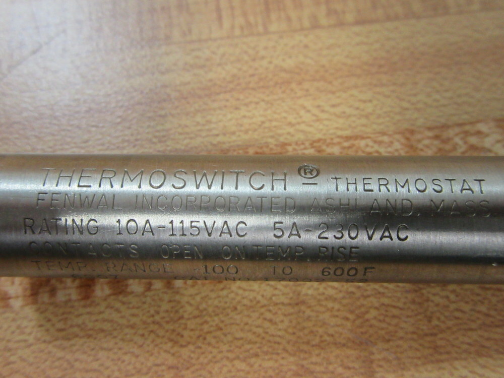 Fenwal 17002-52 Thermostat 1700252 100-600°F