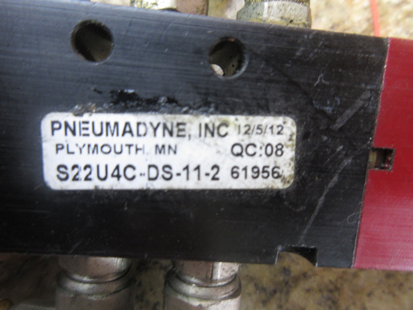 PNEUMADYNE VALVE S22U4C-DS-11-2 61956 08