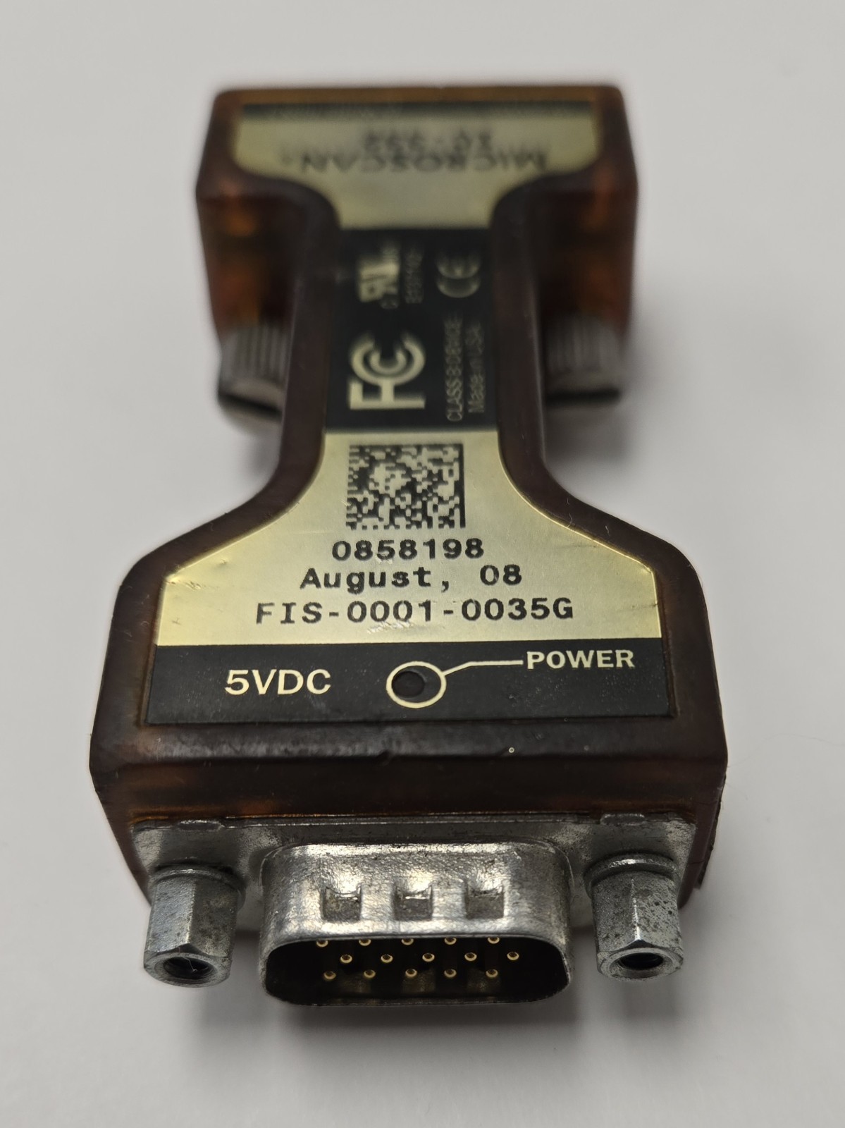 MICROSCAN IC-332 INTERFACE CONNECTOR FIS-0001-0035G.