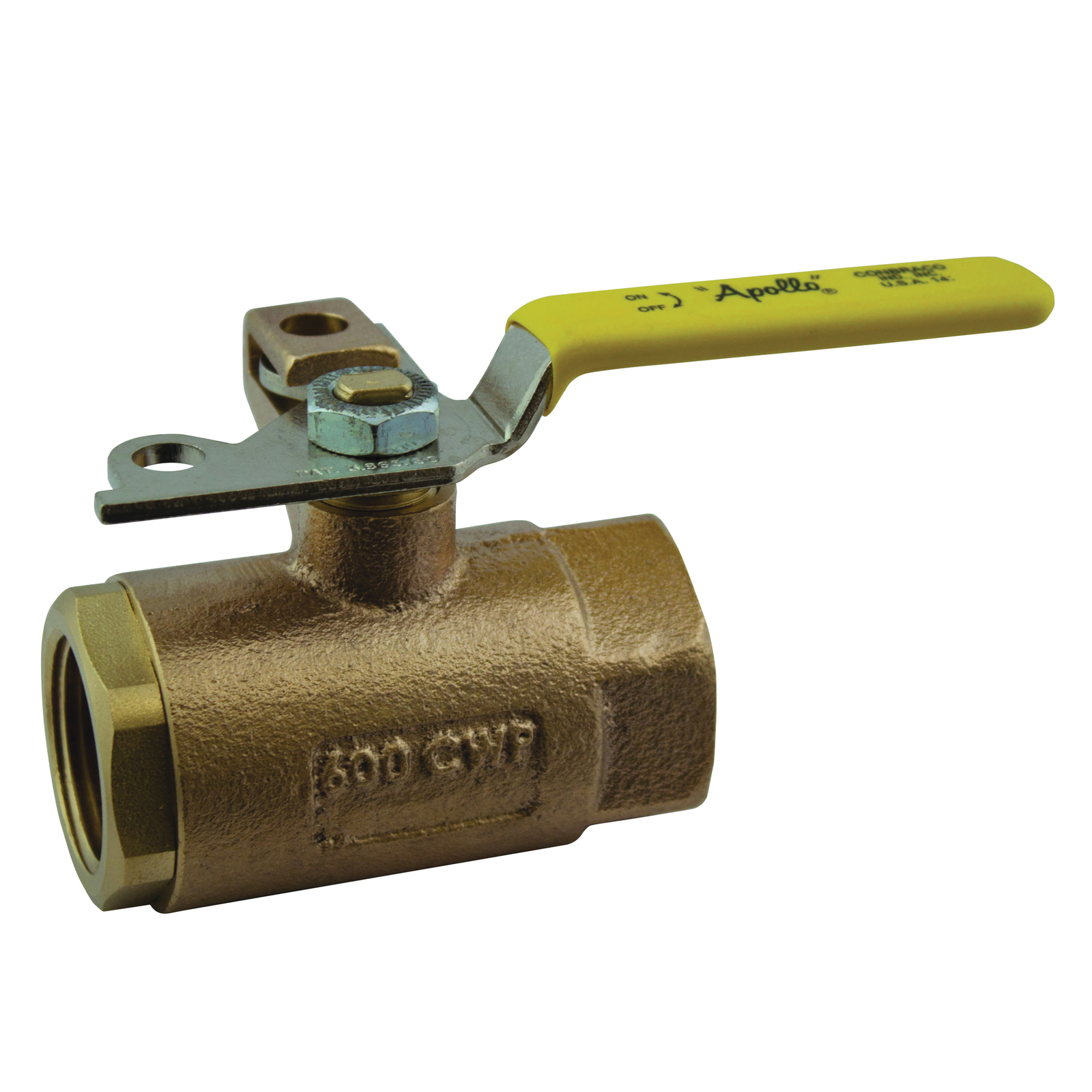 Apollo Valves 7510701 75-100 Series Bronze Standard Port FNPT 600 Ball Valve 1-1
