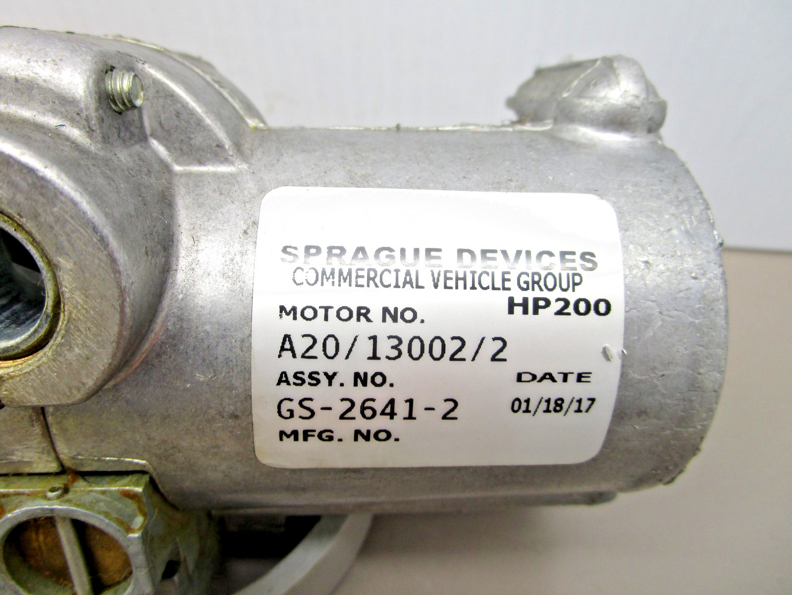 Sprague HP200 A20/13002/2 Pneumatic windshield Wiper Motor with GS901-8 Arm