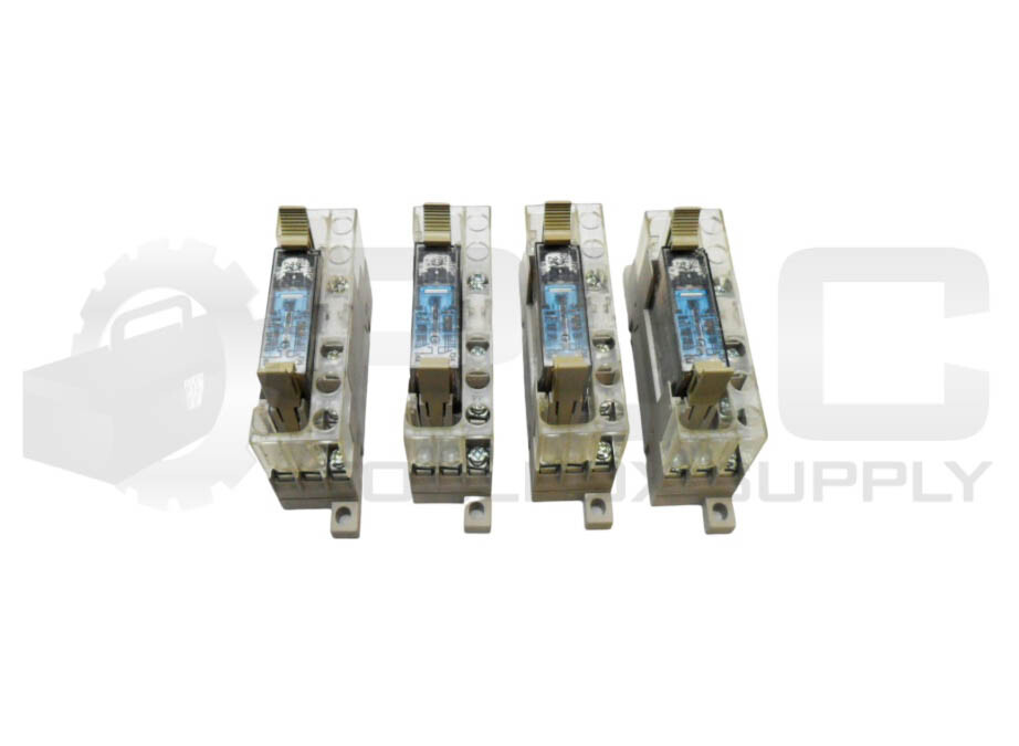 LOT OF 3 OMRON P7SA-10F-ND RELAY BASE 6A 250VAC W/ G7SA-3A1B RELAY 24VDC