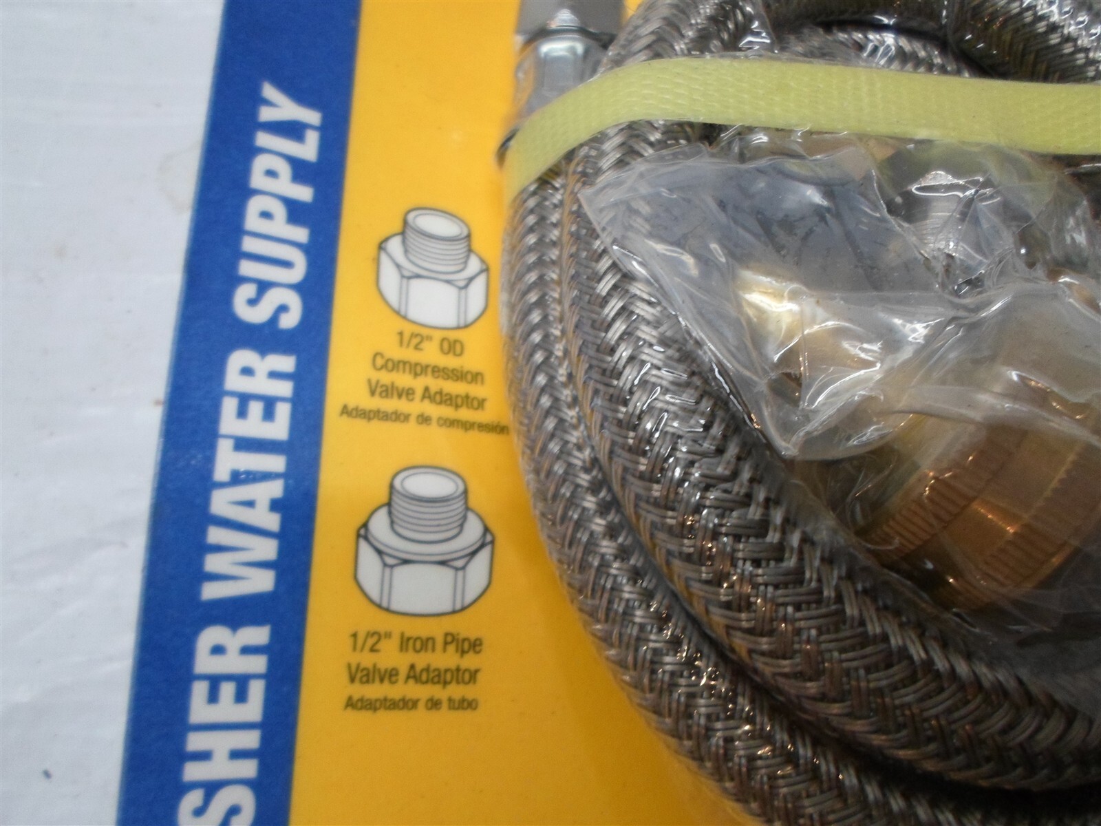 Brass Craft Universal Dishwasher Connector Kit 48″, 3/8″ Compresion ends, Baided