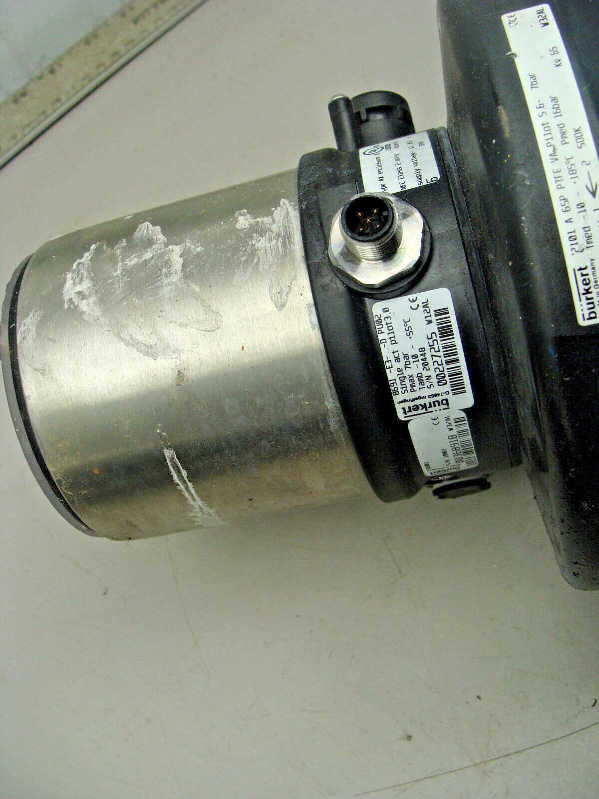 BERKERT 8801 SST CONTROL VALVE 2101 A 65P 8691-E3-D PU02 SINGLE ACT PILOT 3.0