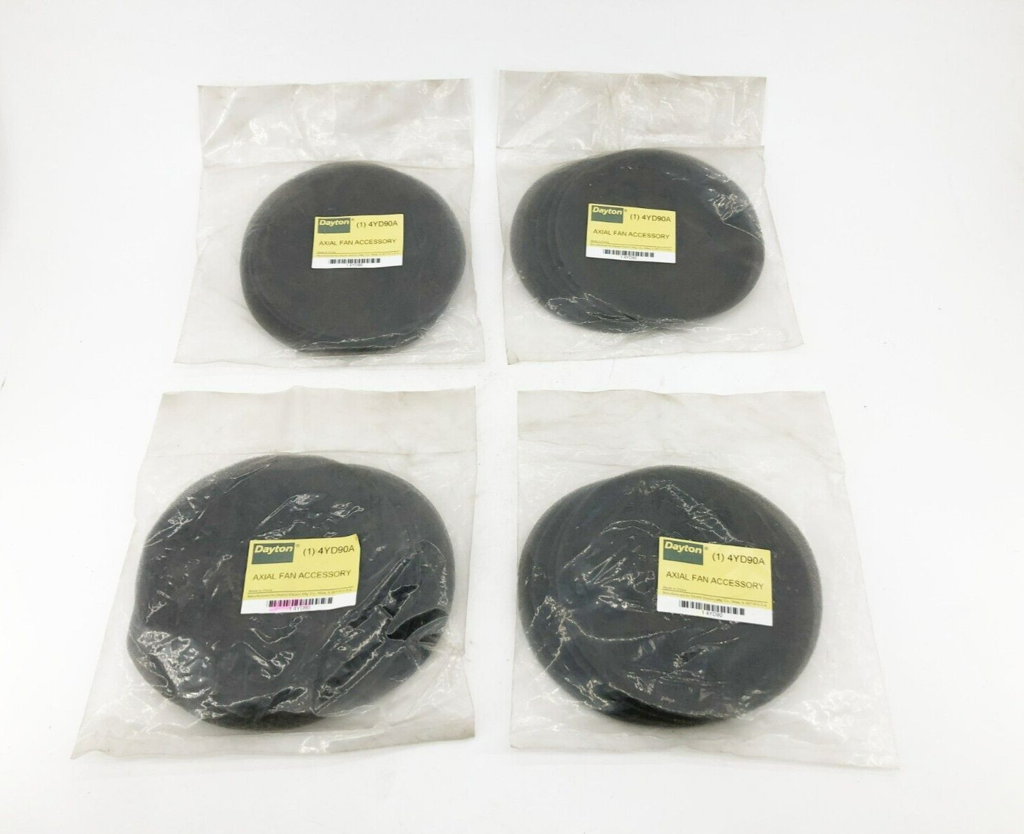 Lot of 20 New Dayton 4YD90A Axial Fan Filters Round 5.2″ (4 Bags – 5/PK)