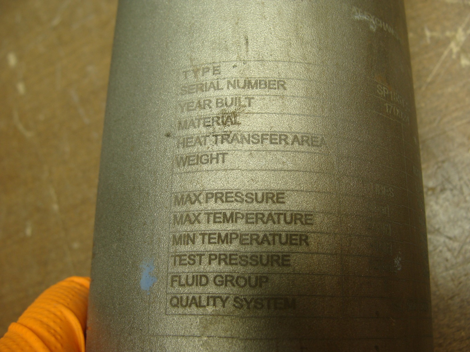 AB TITANIUM SHELL & TUBE HEAT EXCHANGER SP-155T-S 155,000 BTU/HR