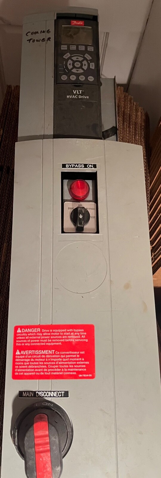 Untested Danfoss 174L1088 Industrial VLT HVAC Variable Frequency Drive Unit.