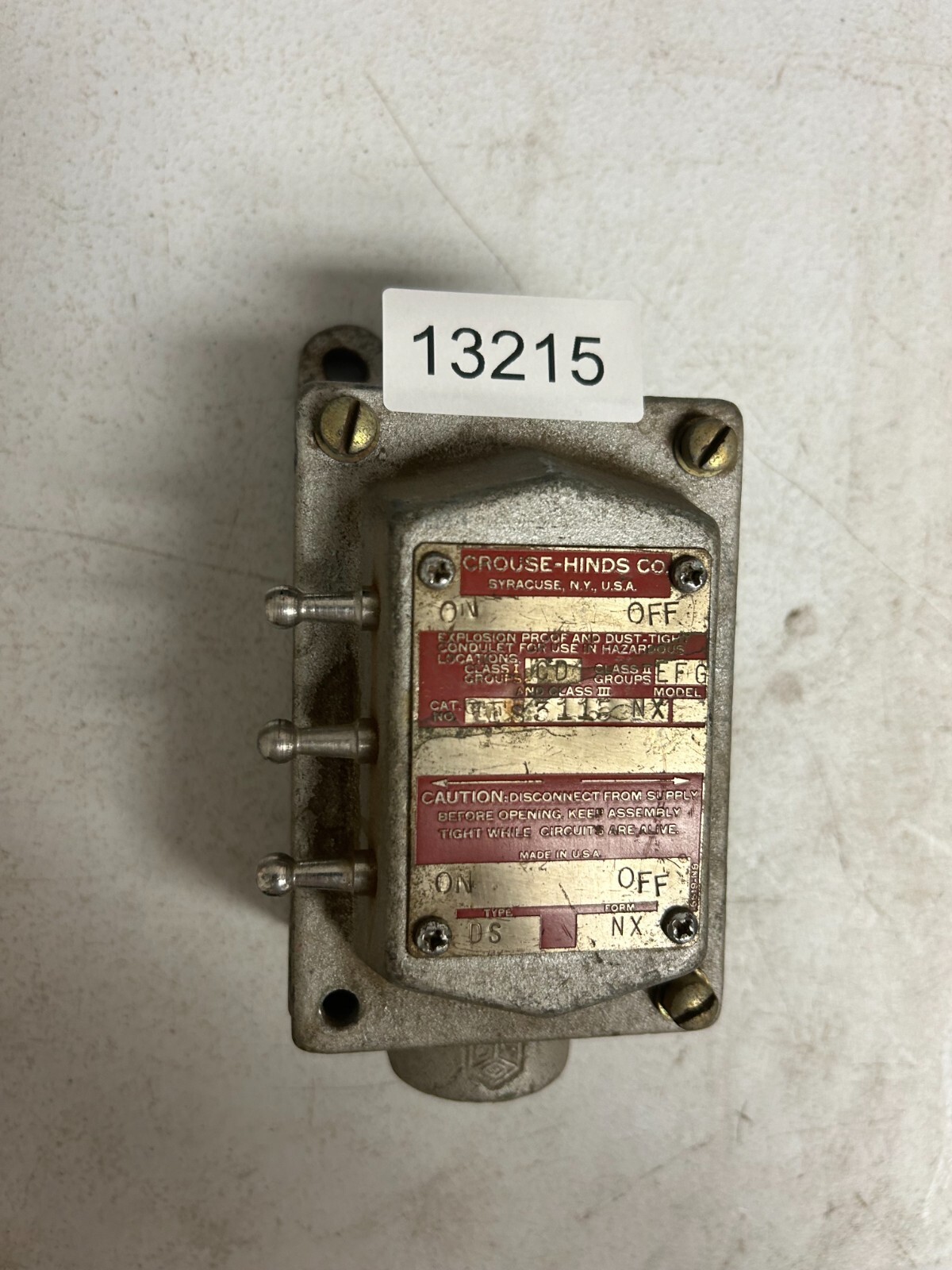 Crouse-Hinds EFS3115NX1 Explosion Proof and Dust-Tight Condulet