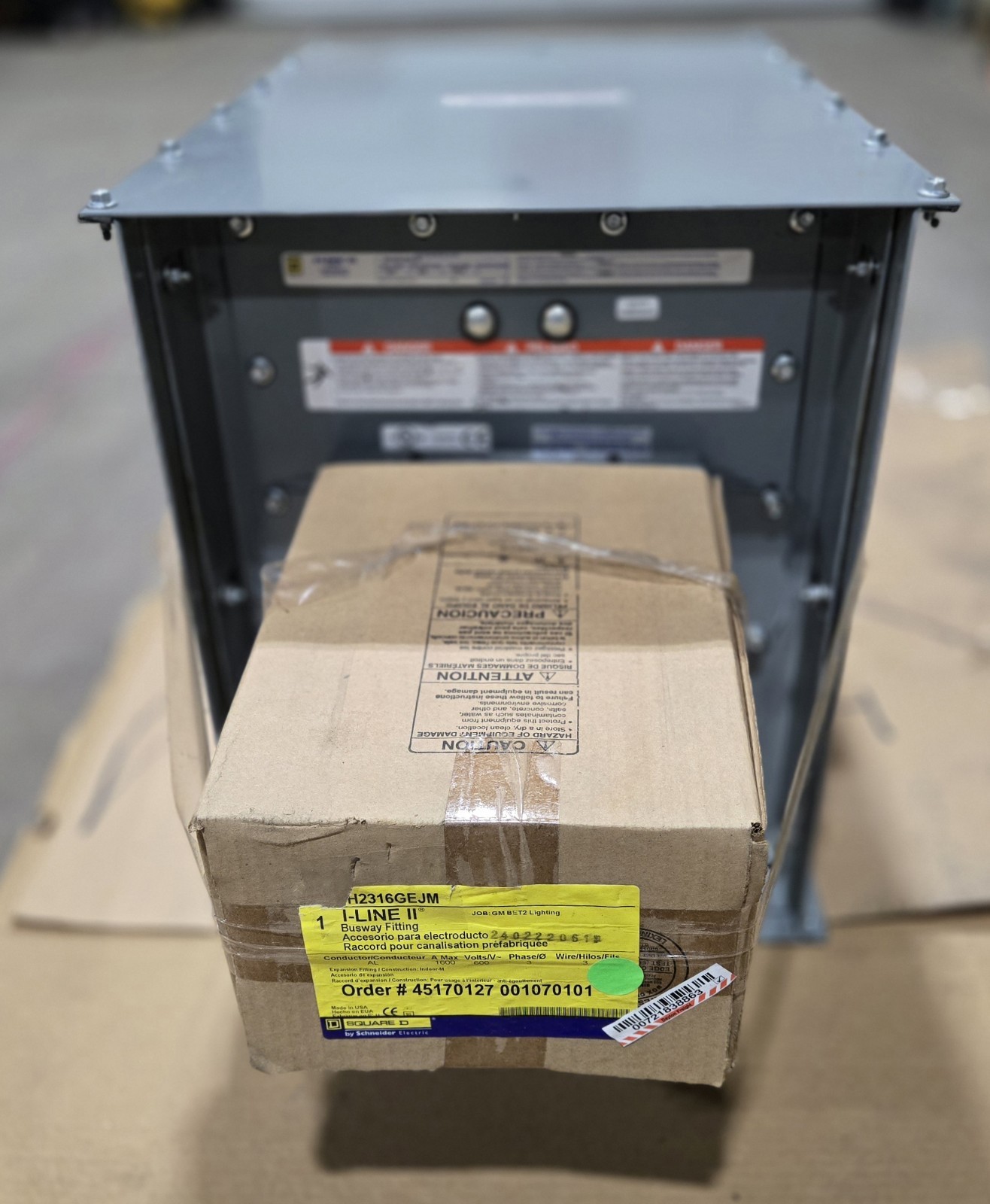 SQUARE D AFH2316GEJM I-LINE II BUSWAY TAP BOX/ FITTING. 1600A, 600V, 3P3W.
