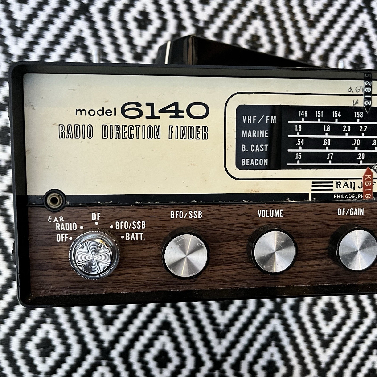 Ray Jefferson Radio Direction Finder RDF Model 6140 Nice Shape UNTESTED