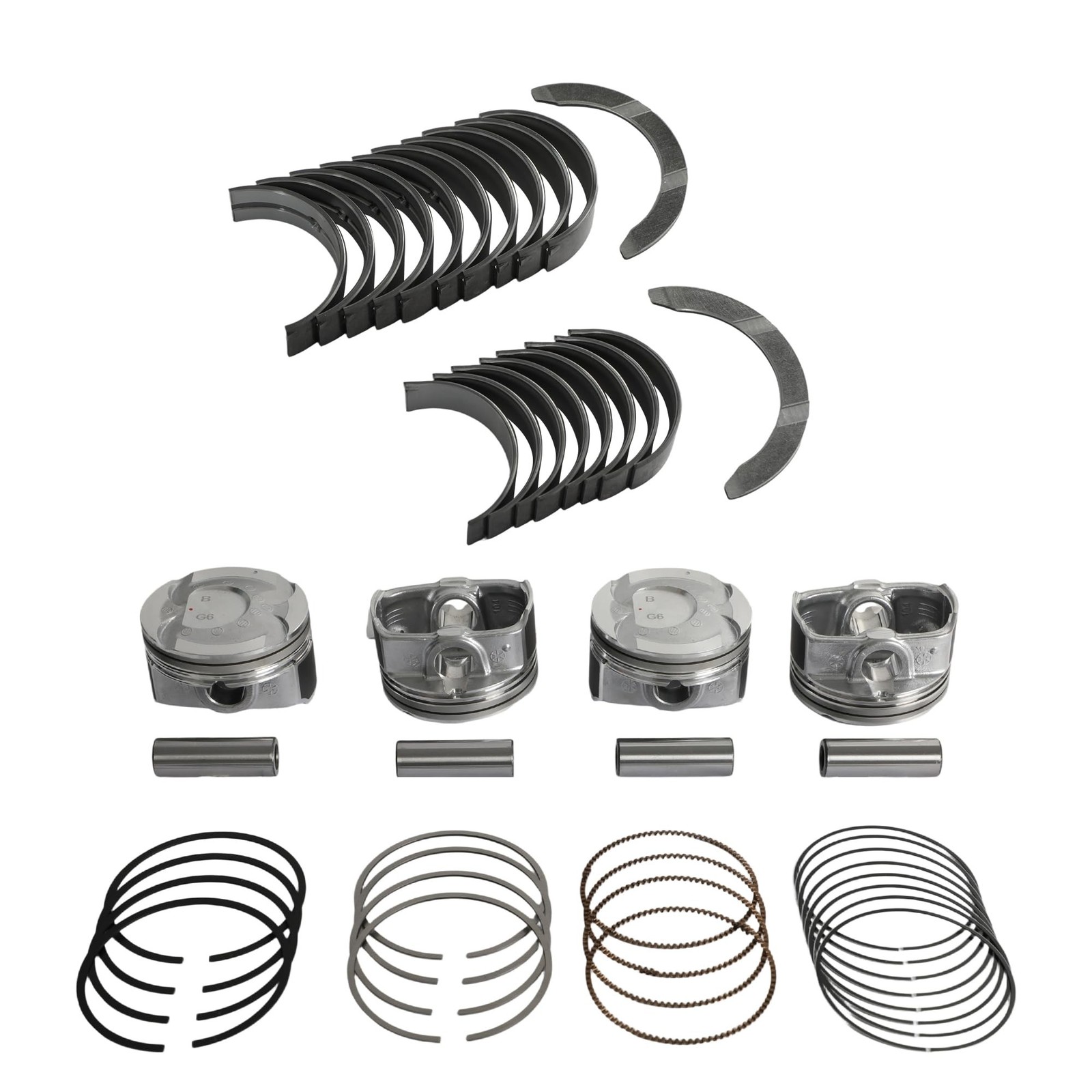 G4FD 1.6 Engine Overhaul Rebuild Kit & Crankshaft Kit with Piston Con-rod Fit…