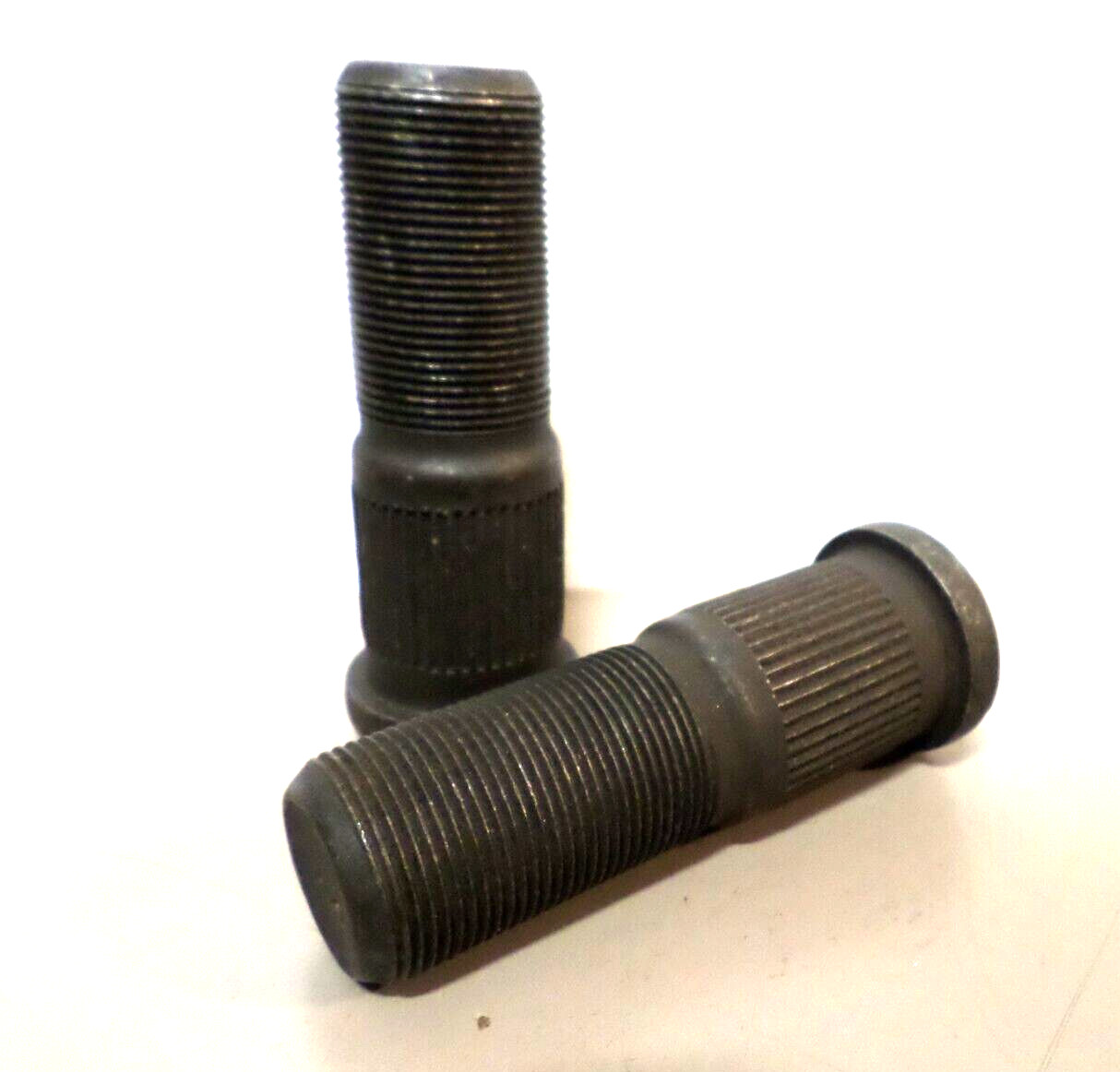 Lot of 2 – Single End Round Head Wheel Studs 1-1/8-16 x 3-9/16″ Left Hand
