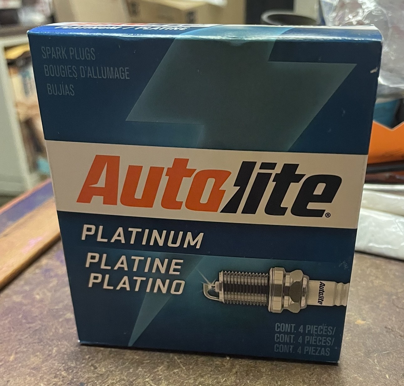 Pack of 4 – Autolite Platinum Spark Plugs – P/N:  AP5263 (NOS)