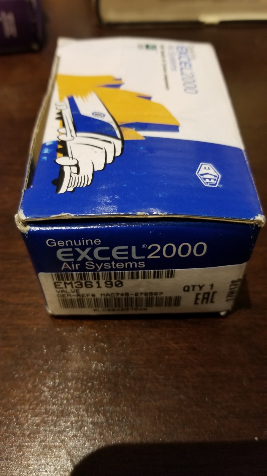 EXCEL 2000 AIR SYSTEMS EM36190 OEM HEAVY DUTY AIR BREAK VALVE NEW IN BOX!