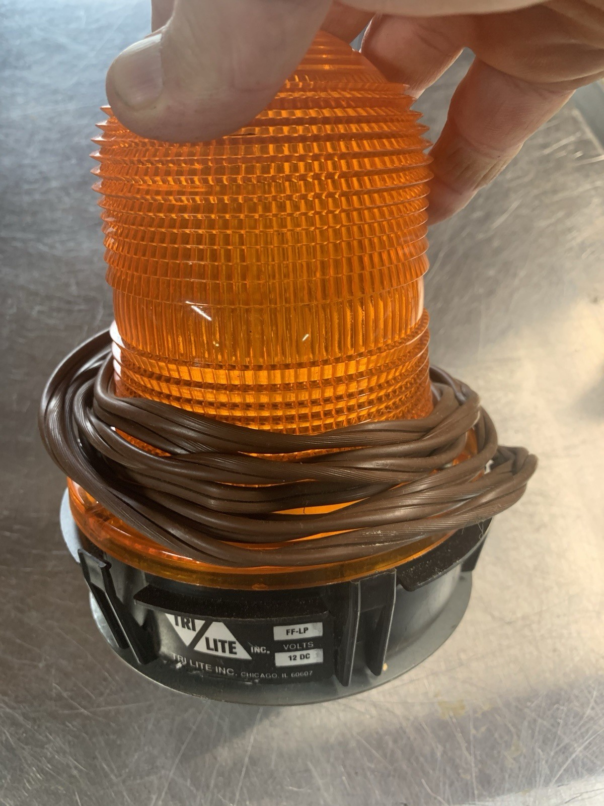 Tri Lite FF-LP Amber Flashing Light 12 V DC-Wide Load Warning