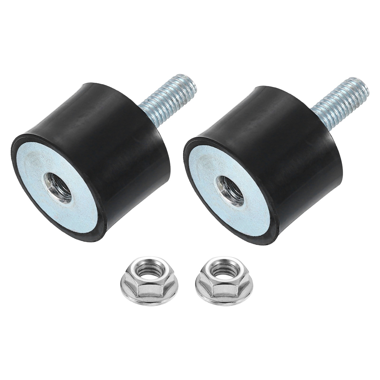 2Pcs, M5x14mm Rubber Mounts 20x15mm(DxH) Rubber Shock Absorber Mount w/ Nuts
