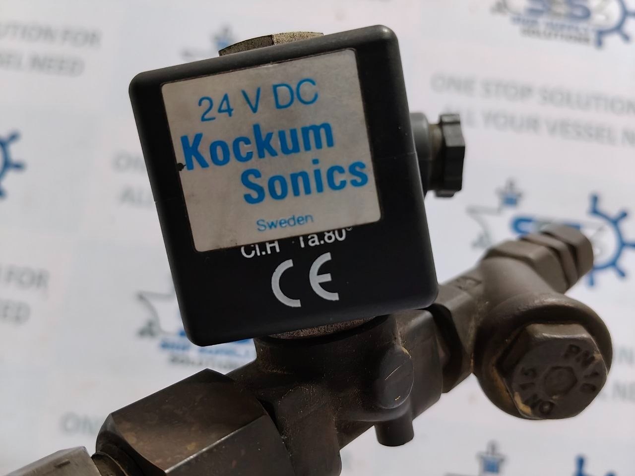 Kockum Sonics Tyfon MKT 75/800 Air Horn With Solenoid Coil 24VDC Sweden