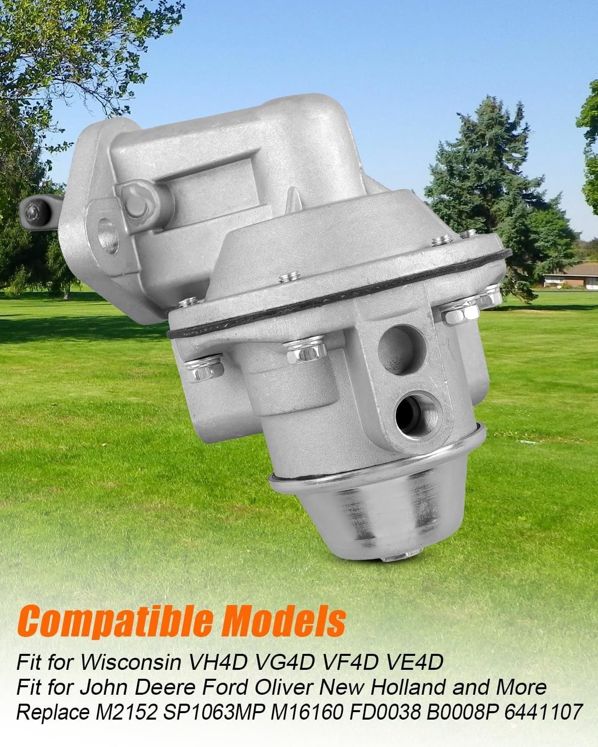 Fuel Pump Fit for Wisconsin VH4D VG4D VF4D VE4D John Deere Ford Oliver New Holla