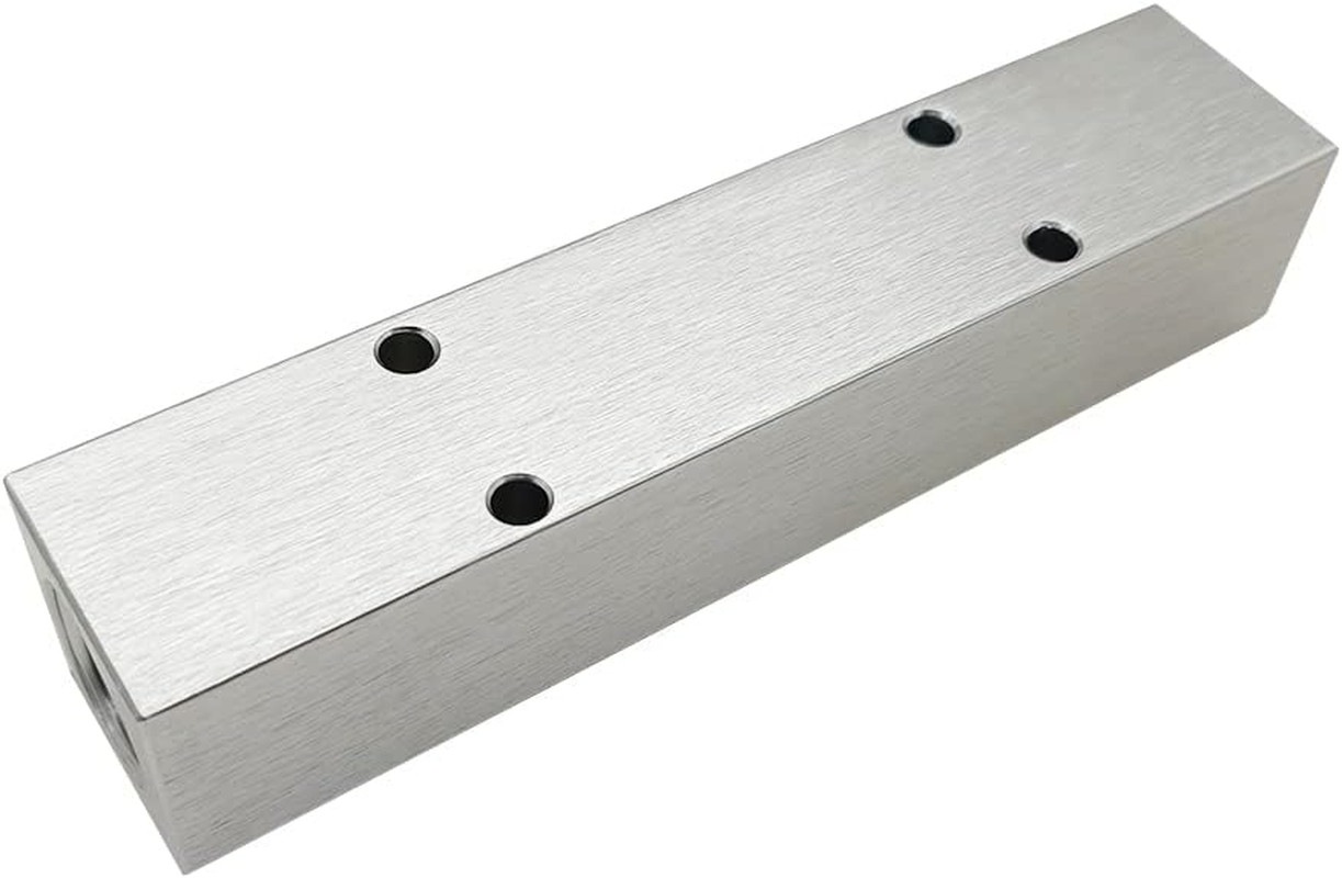 4 Way 6 Port Air Manifold 1/2″ NPT Supply Port 1/4″ NPT Outport with Mounting Ho