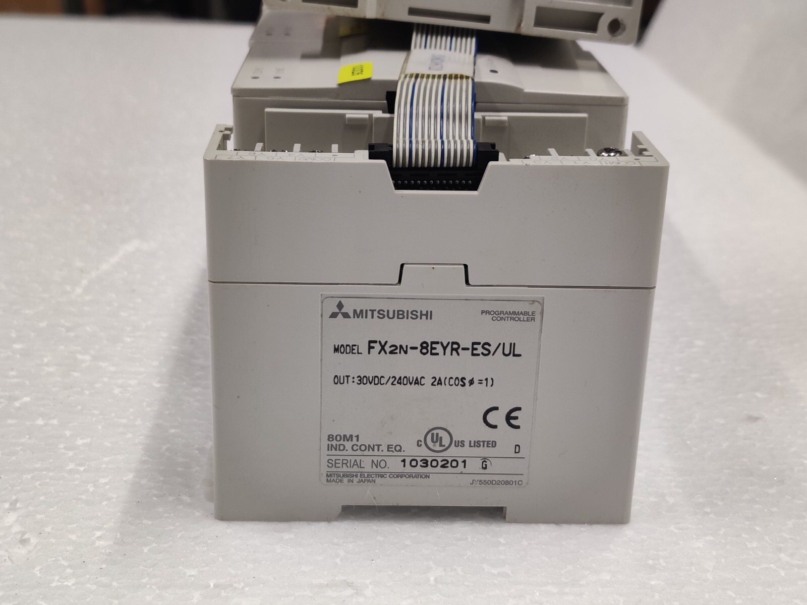 Mitsubishi Melsec FX3U-32MR/ES PLC Set FX2N-16EX, FX2N-4AD, 8EYR, 8EYT-ESS