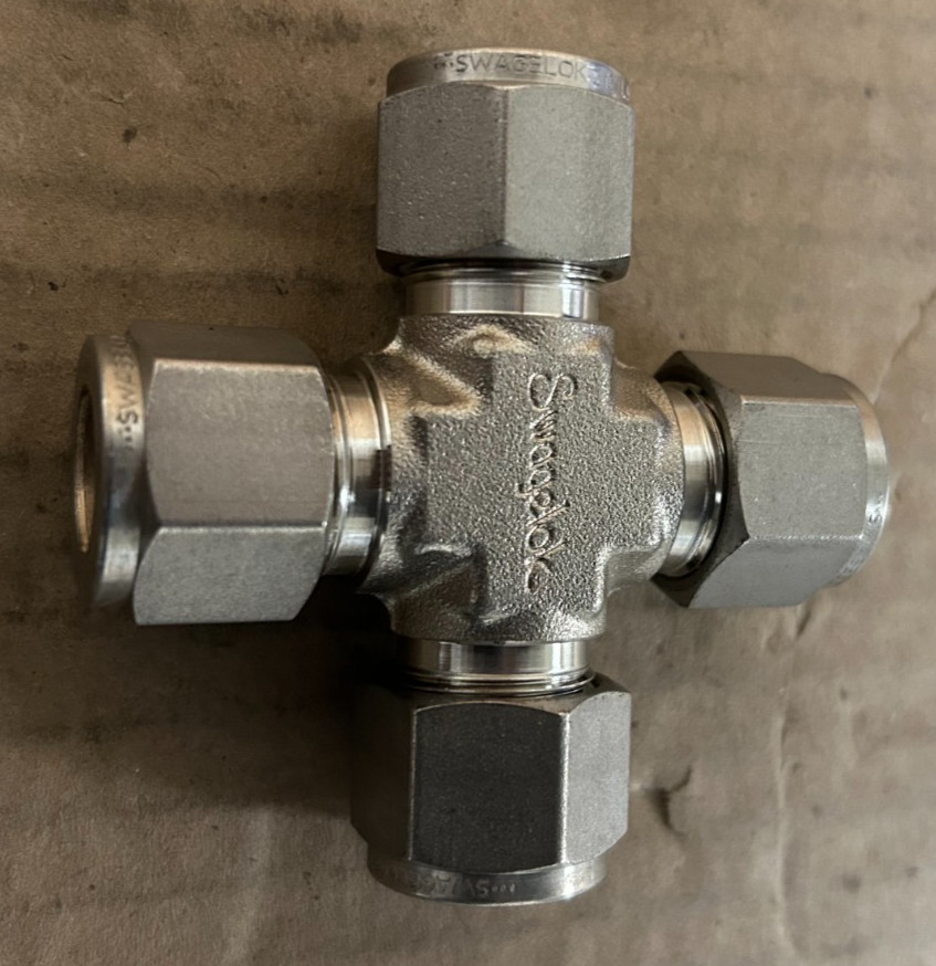 Swagelok 1/2″ Tube Stainless Cross Union SS-810-4 Lot of 10