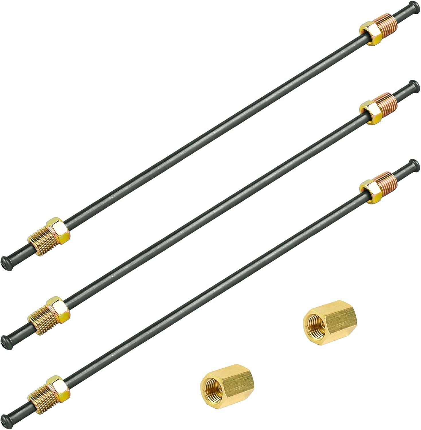 16″ PVF Coated Brake Line Kit – 3/16″ Flexible Tubing with Inverted Bubble Fl…