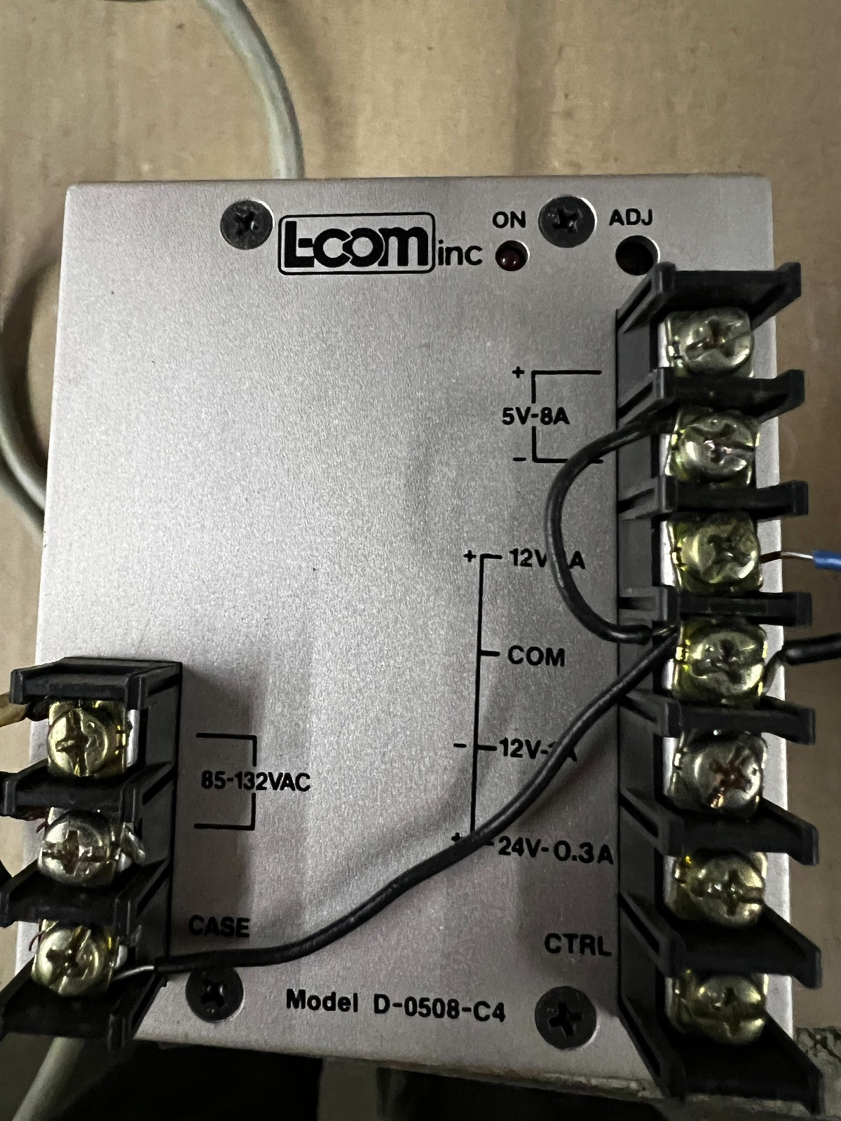 L-com Power Supply Model D-0508-C4