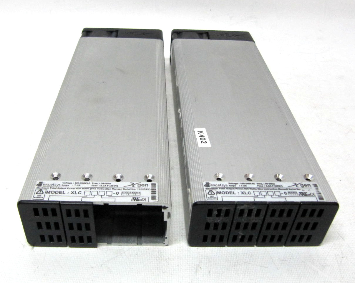 (LOT OF 2) Excelsys Xgen XLC Series 600W Modular Power Supply 100–240VAC
