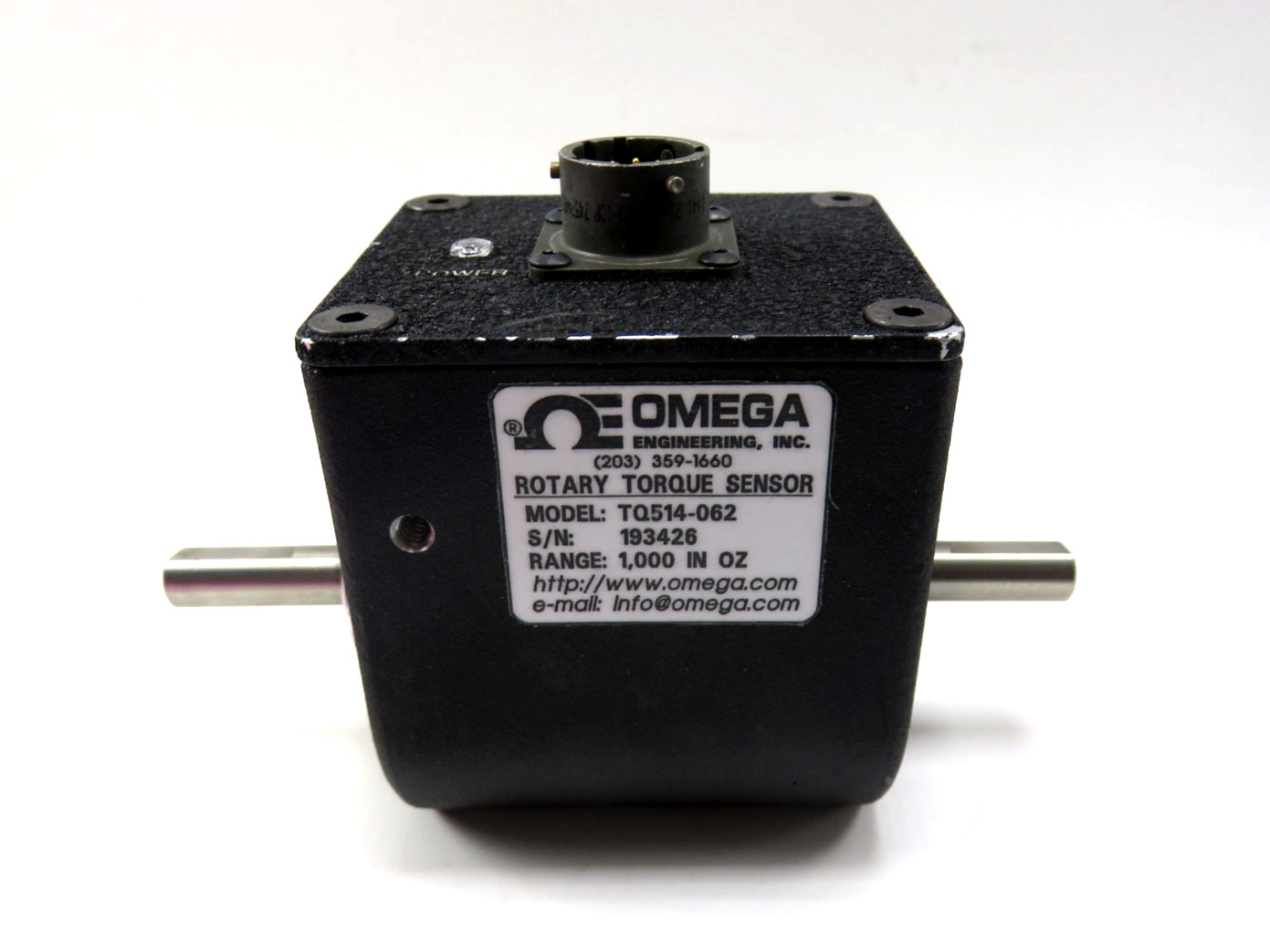 Omega TQ514-062 Rotary Torque Sensor