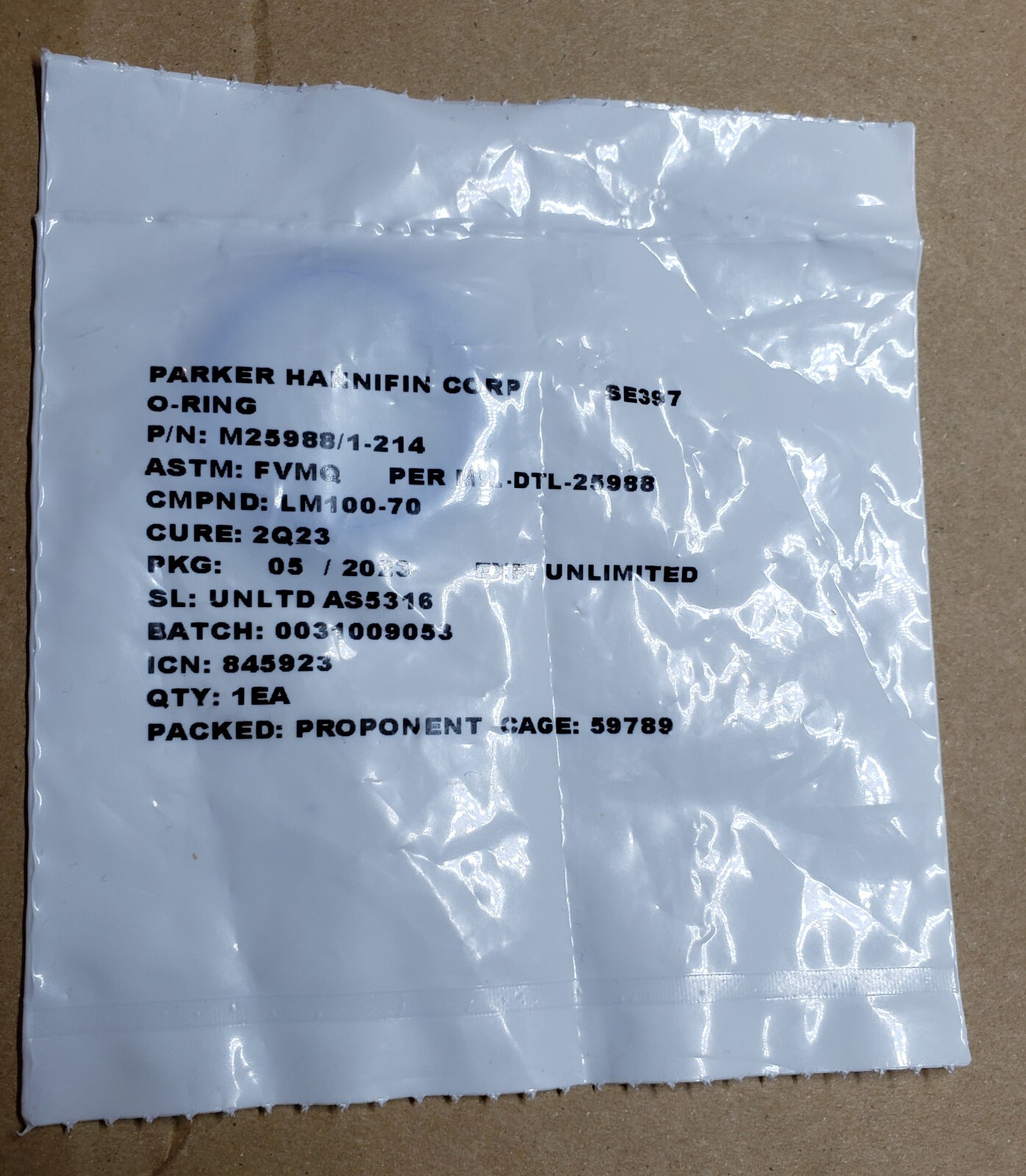 Set 10 pcs M25988/1-214 – PARKER HANNIFIN – O-RING 5331010071608 / M259881214