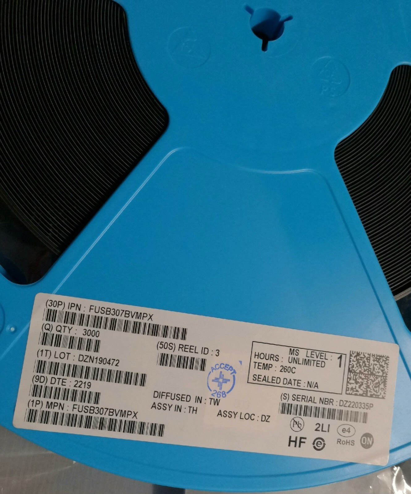 3000PC for onsemi FUSB307BVMPX new