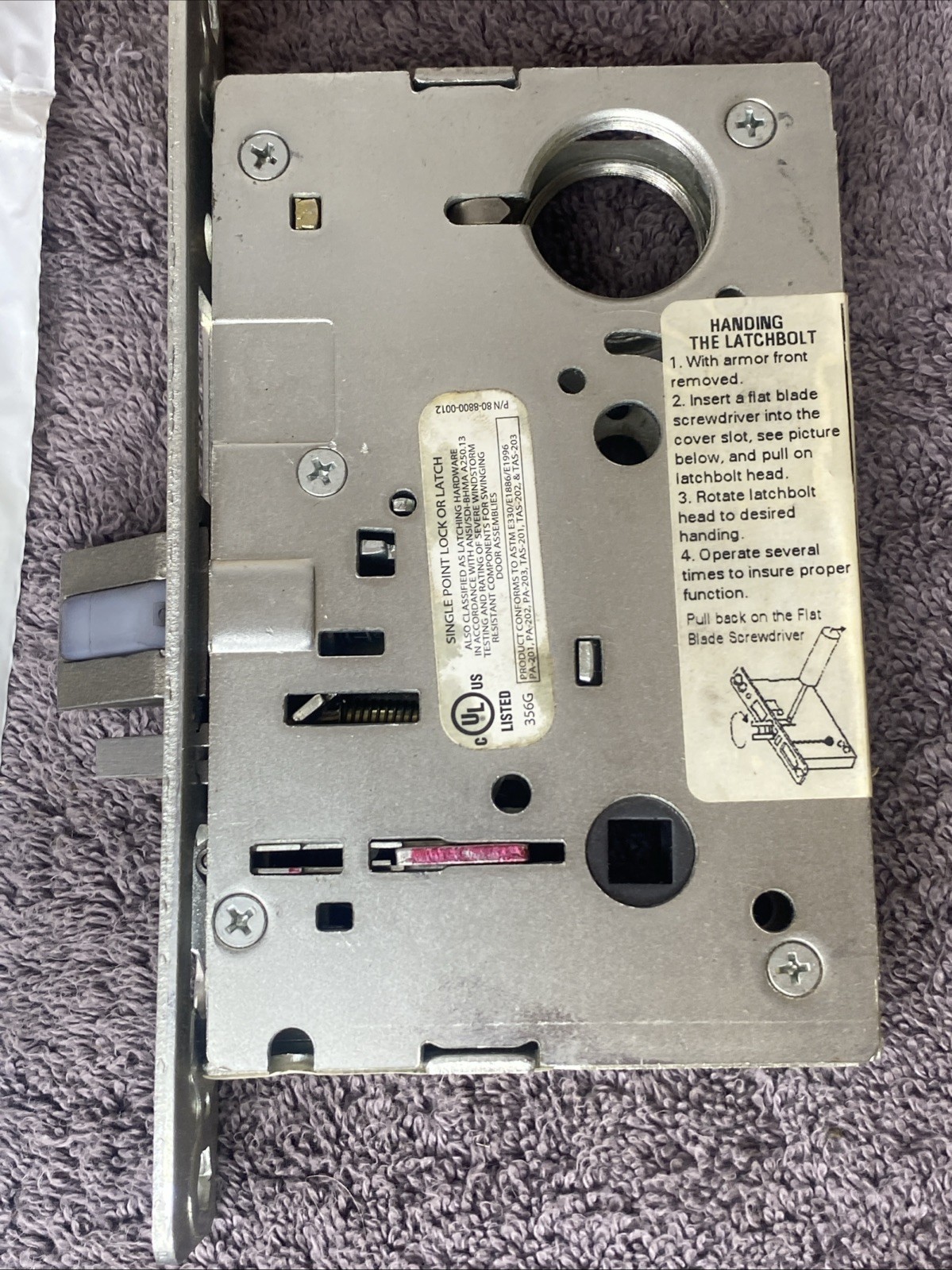 Yale LBDY 8807FL 630 Mortise Entry Lock Mortise Lever Lock Body