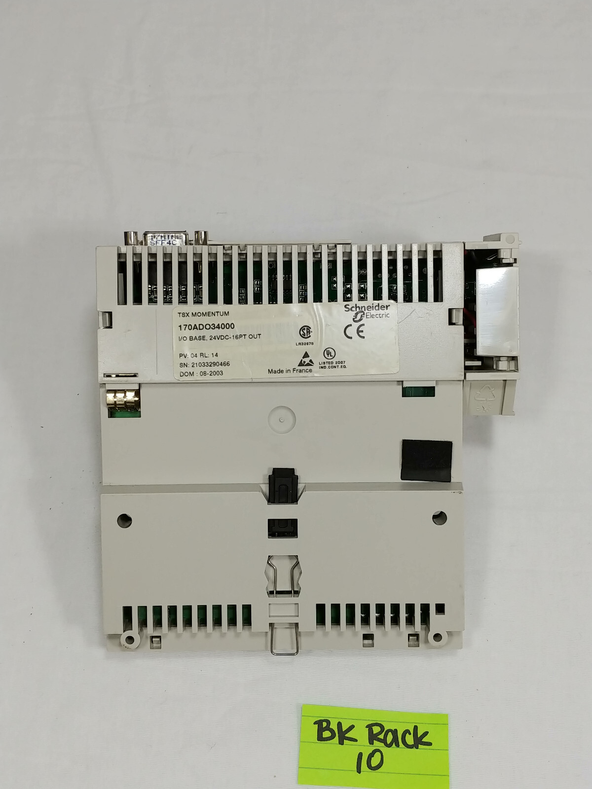 Schneider Electric 171CCS78000 PLC Proccessor Adapter w/ 170ADO34000 I/O Base