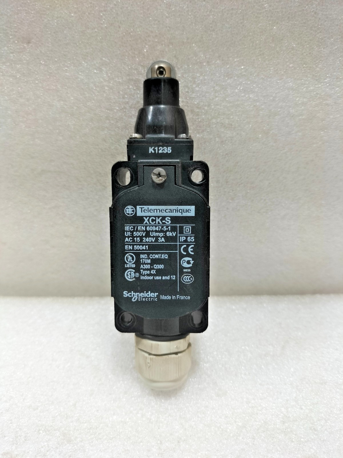 TELEMECANIQUE XCK-S LIMIT SWITCH AC 15 240V 3A IP65