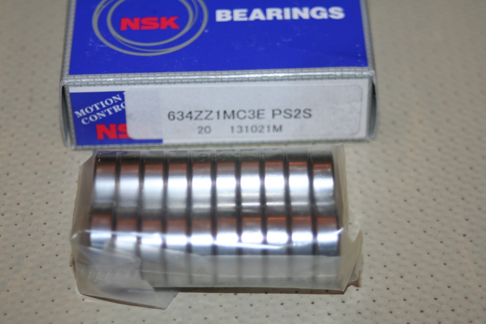 (Lot of 20) NSK 634 ZZ1MC3E PS2S Shielded Deep Groove Bearings * NEW *