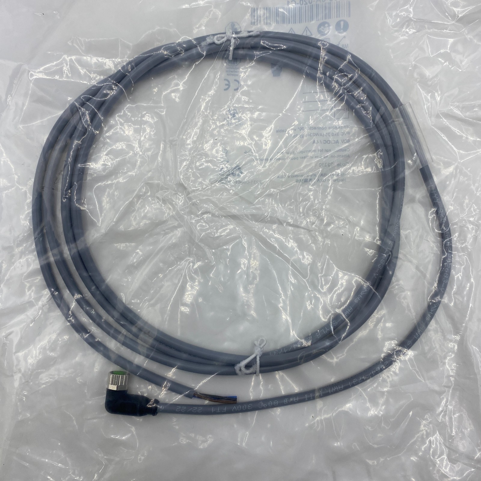 Automation Direct CD08-0A-020-C1 Cable,Female Connector 90 With Cable PVC 3X0.25