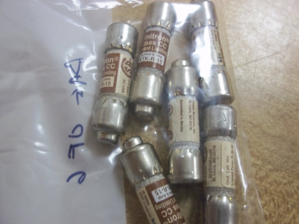 Buss KTK-R-15 Bussmann Fuse Cross Ref 4XC26 (Pack of 6)