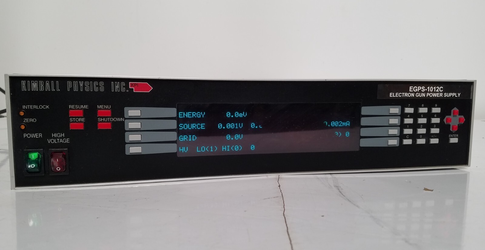 KPI Kimball Physics EGPS-101C UHV Low Energy Electron Gun Power Supply